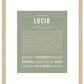 Lucio | Name Art Print