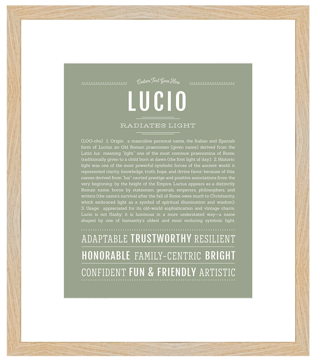 Lucio | Name Art Print
