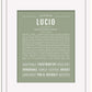 Lucio | Name Art Print