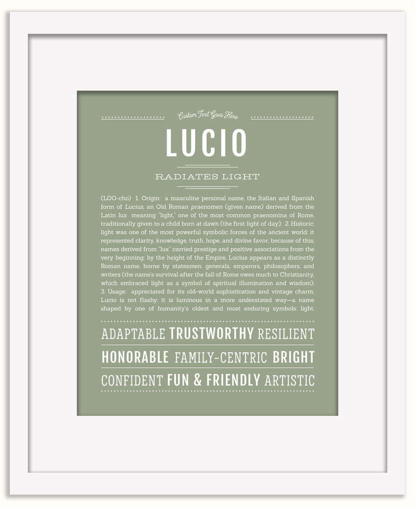 Lucio | Name Art Print