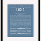 Lucio | Name Art Print