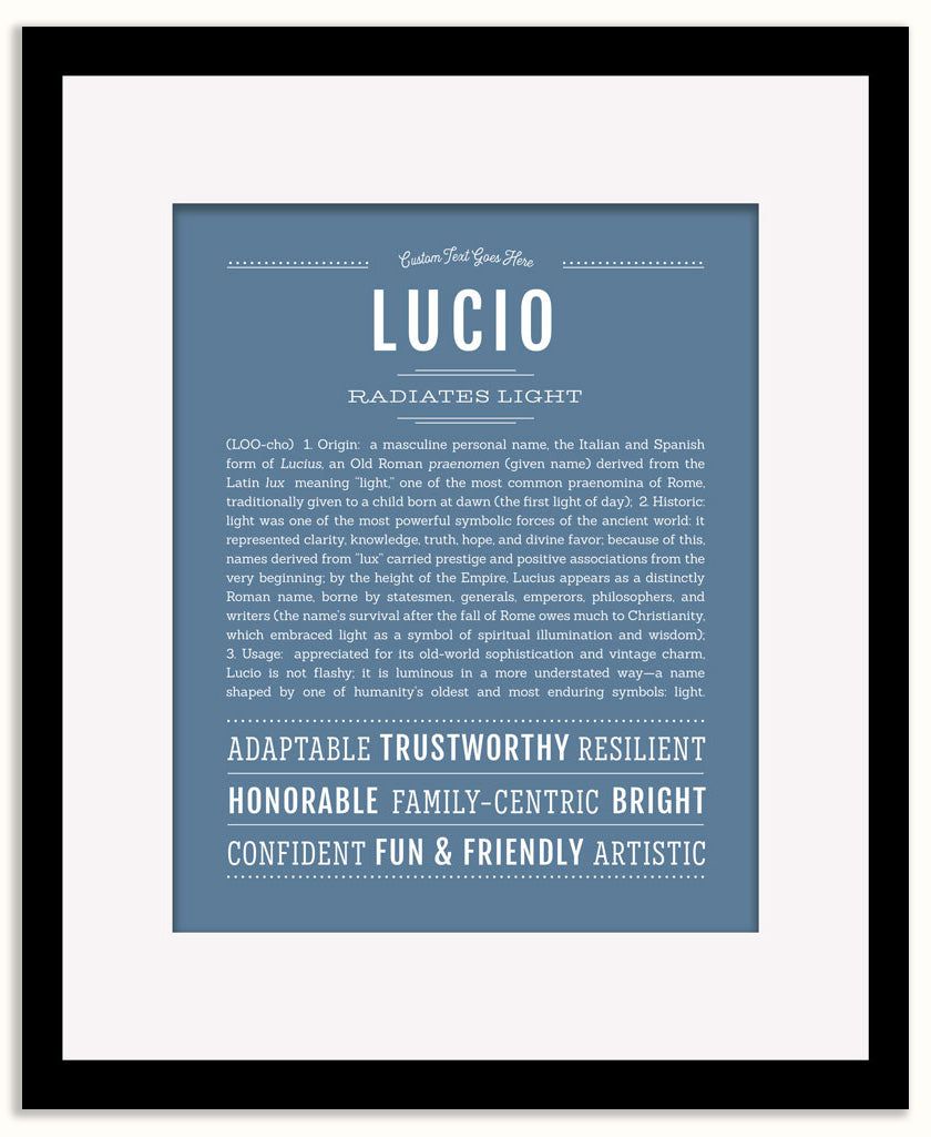 Lucio | Name Art Print