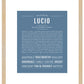 Lucio | Name Art Print