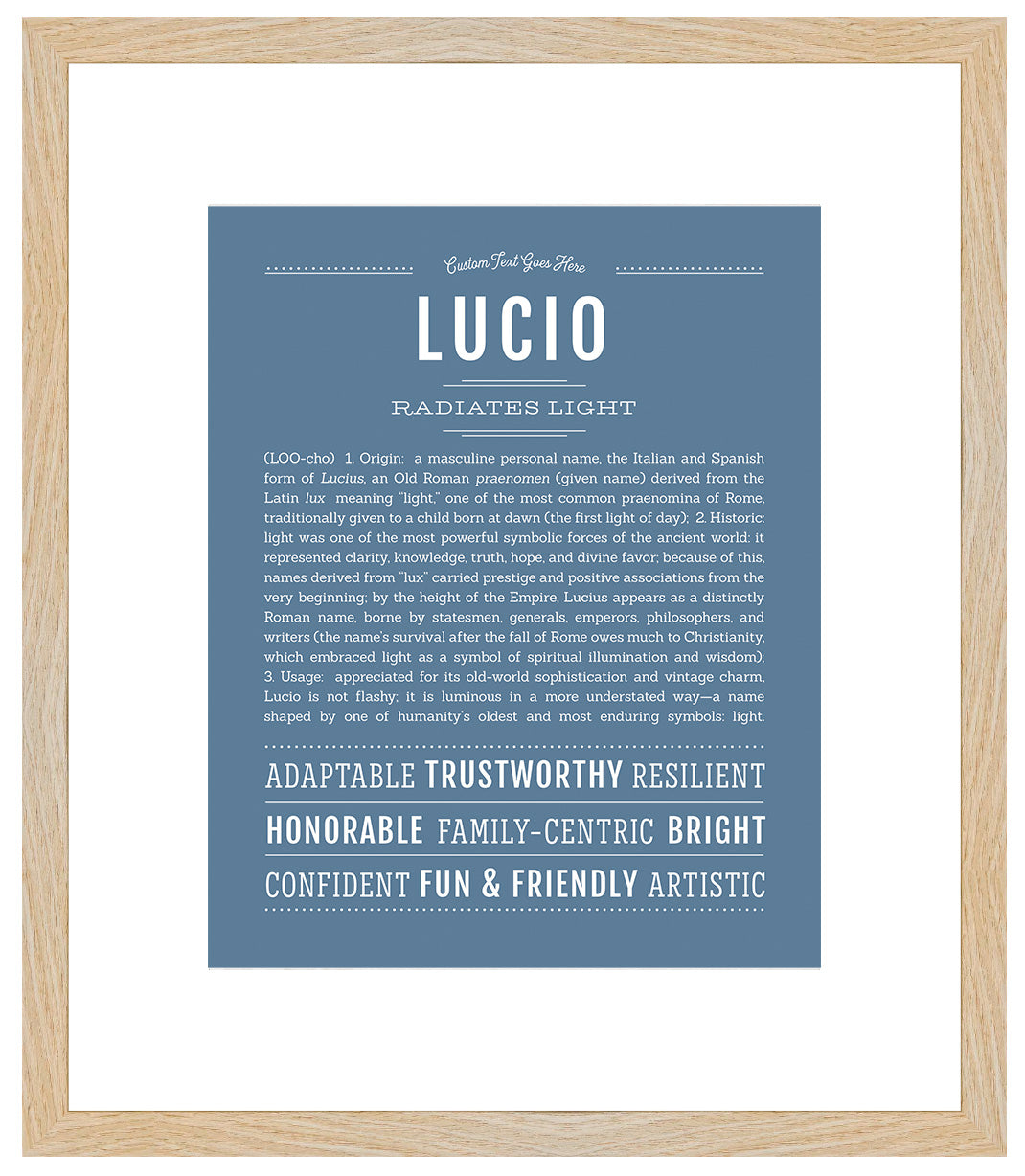 Lucio | Name Art Print