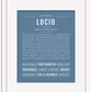 Lucio | Name Art Print