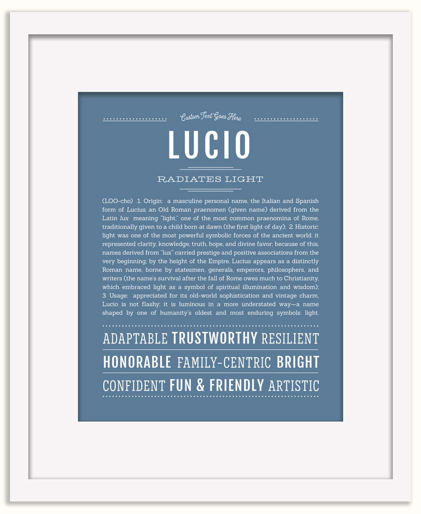 Lucio | Name Art Print