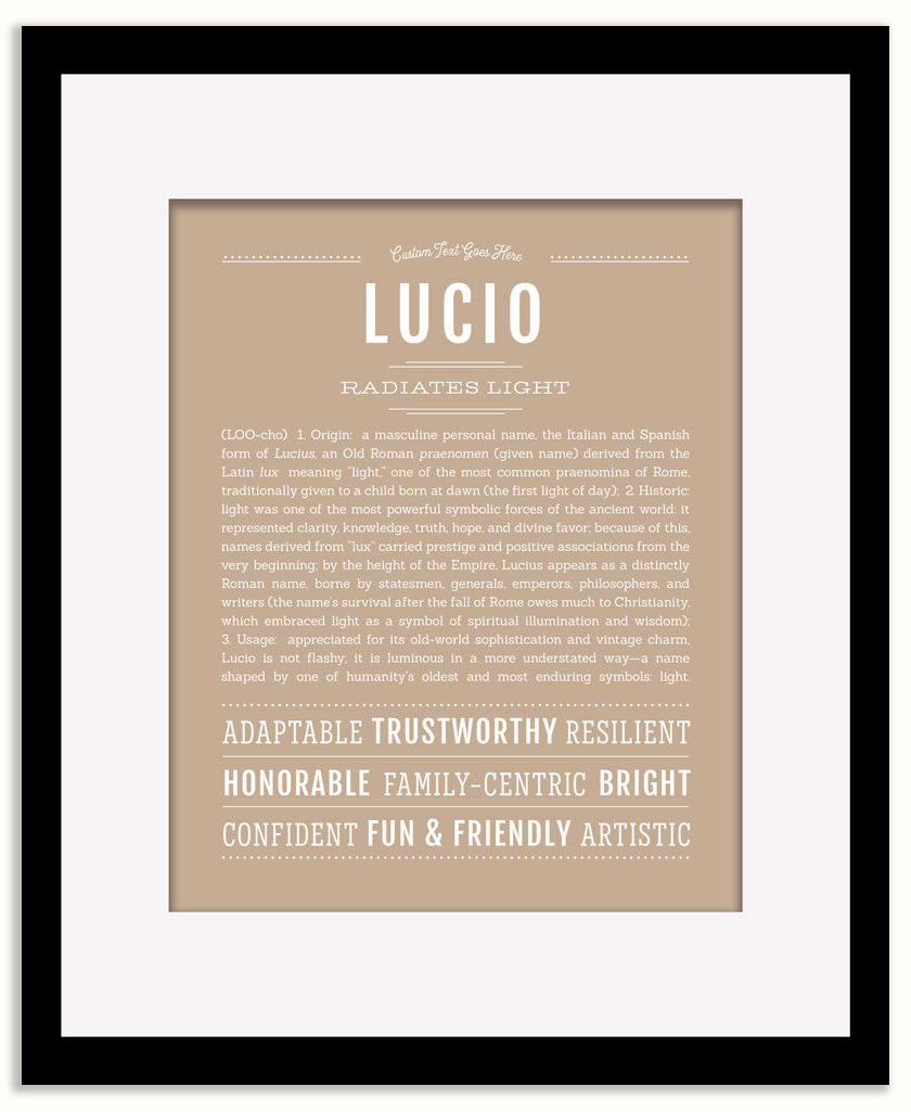 Lucio | Name Art Print