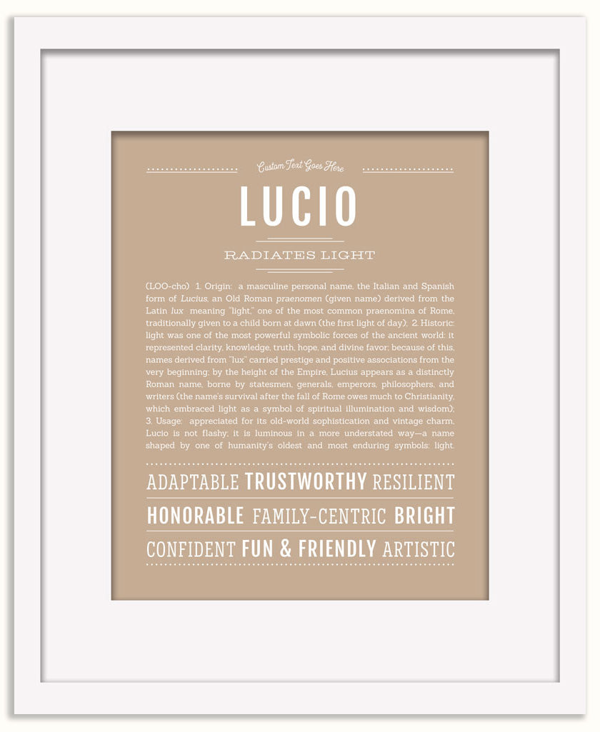Lucio | Name Art Print