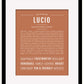 Lucio | Name Art Print