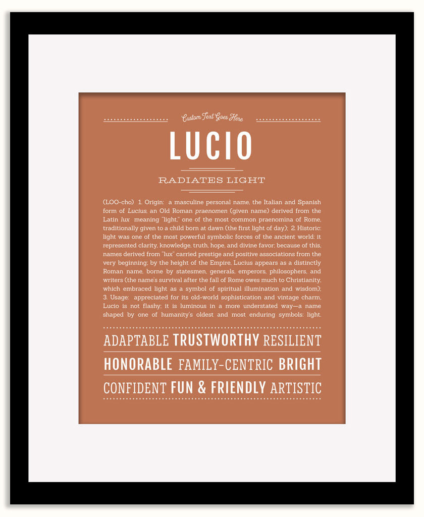 Lucio | Name Art Print