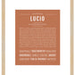 Lucio | Name Art Print