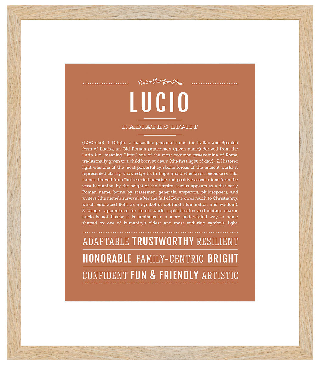 Lucio | Name Art Print