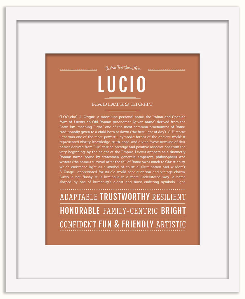 Lucio | Name Art Print