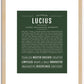 Lucius | Name Art Print