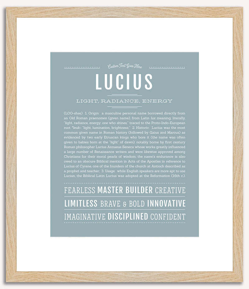 Lucius | Name Art Print