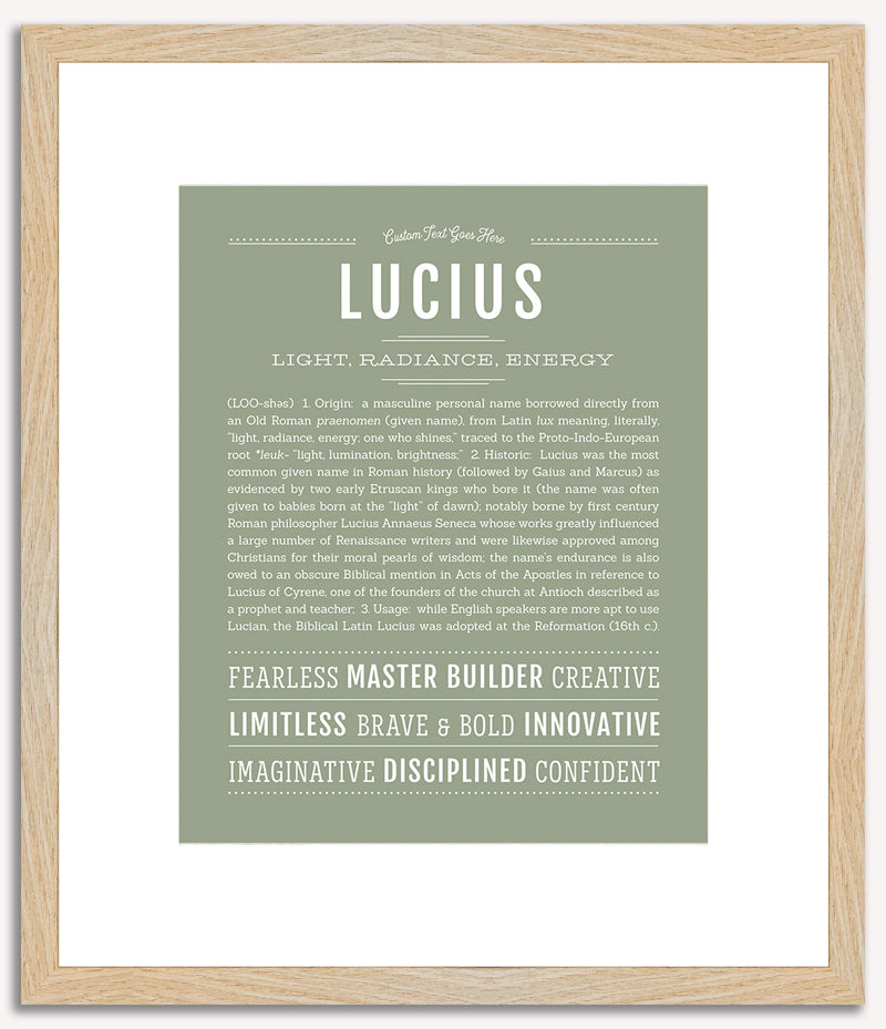 Lucius | Name Art Print