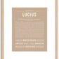 Lucius | Name Art Print