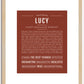 Lucy | Name Art Print