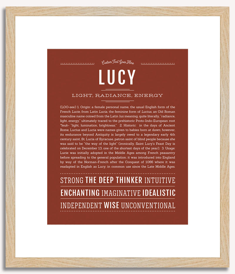 Lucy | Name Art Print