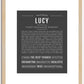 Lucy | Name Art Print