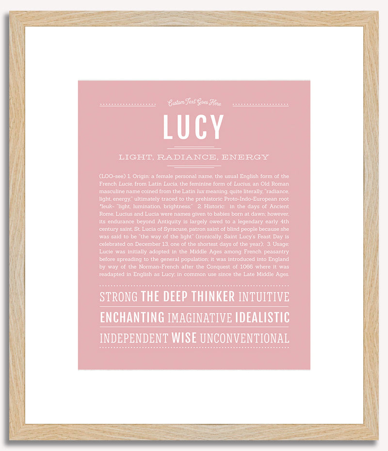 Lucy | Name Art Print