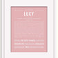 Frame Options | Dusty Rose | White Frame, Matted