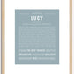 Lucy | Name Art Print