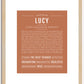 Lucy | Name Art Print