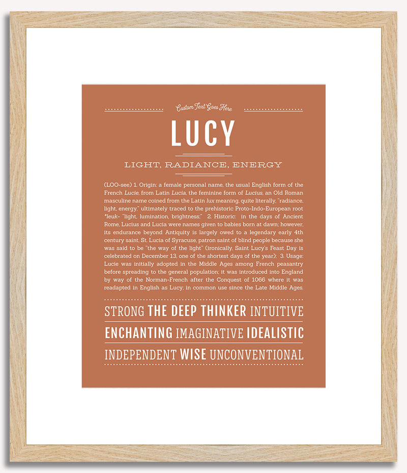 Lucy | Name Art Print