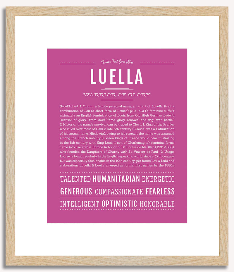 Luella | Name Art Print