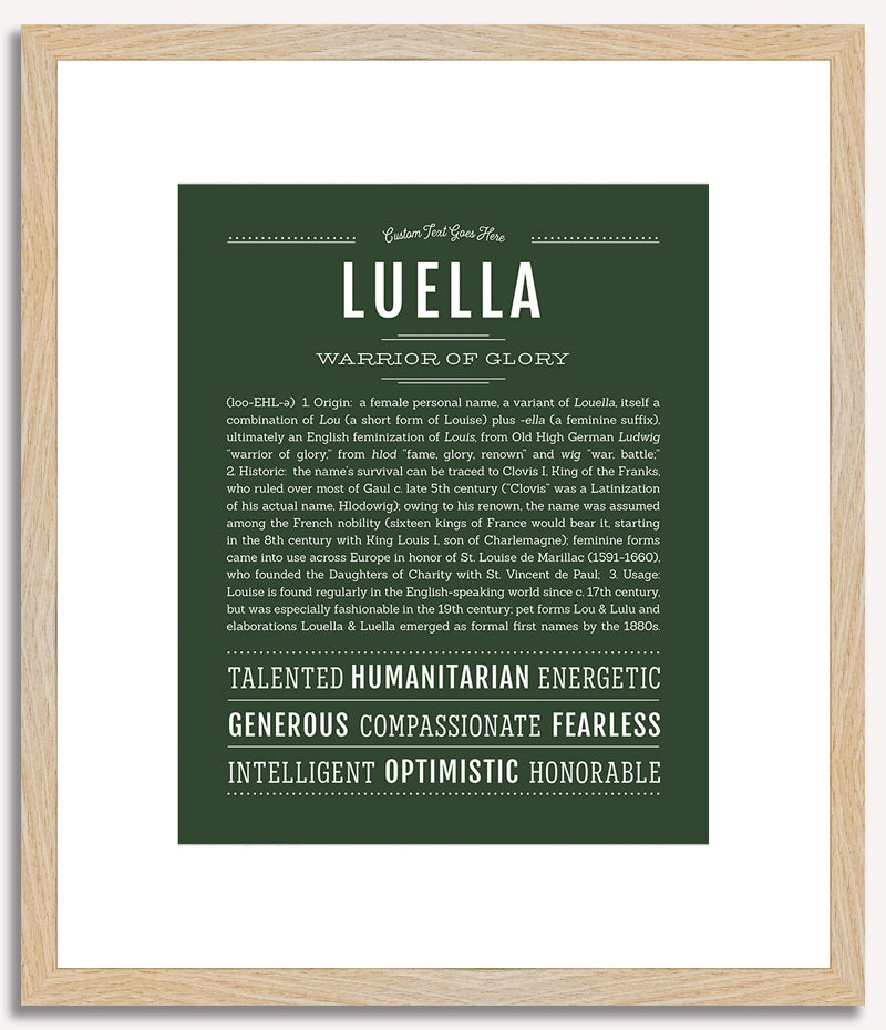 Luella | Name Art Print