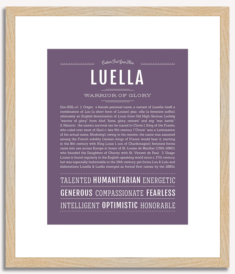 Luella | Name Art Print