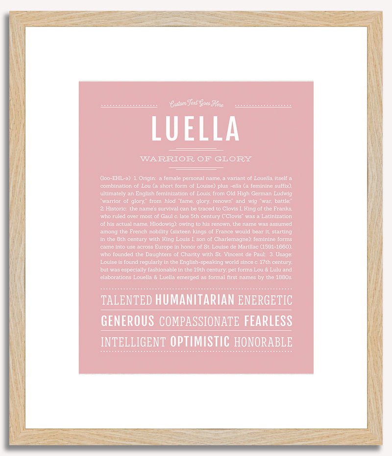 Luella | Name Art Print