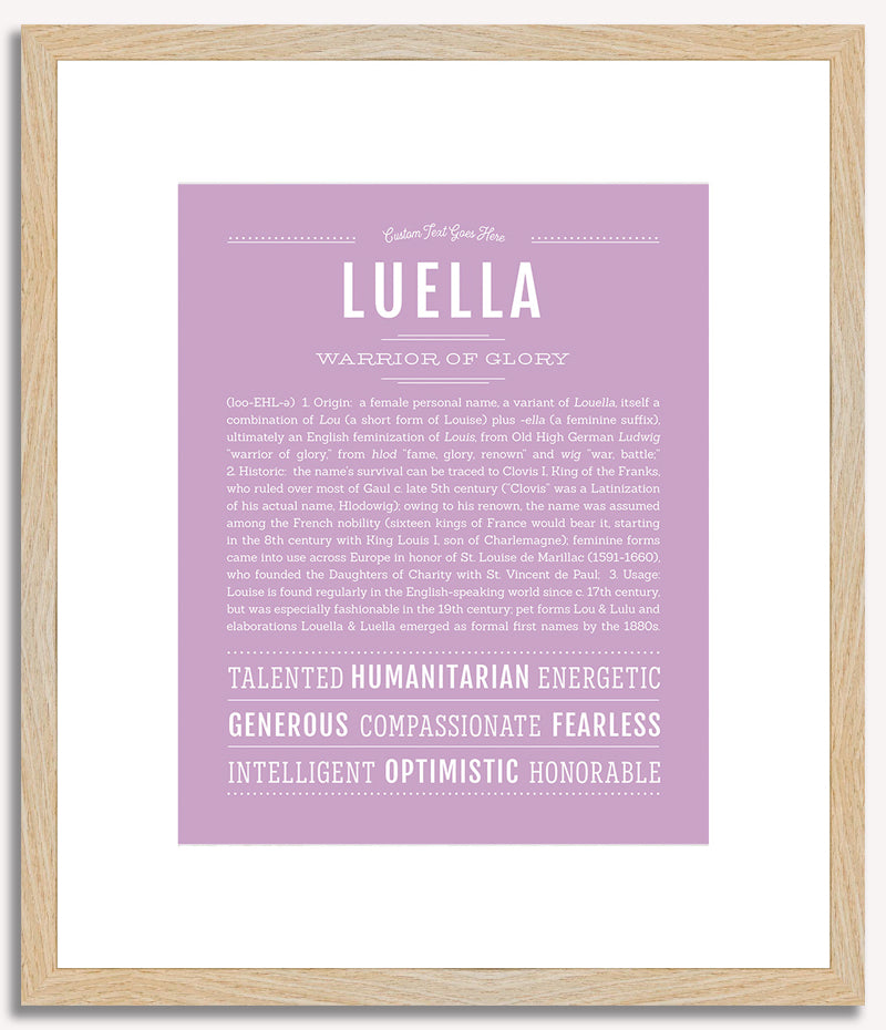 Luella | Name Art Print