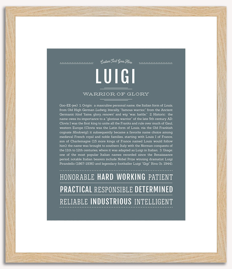 Luigi | Name Art Print