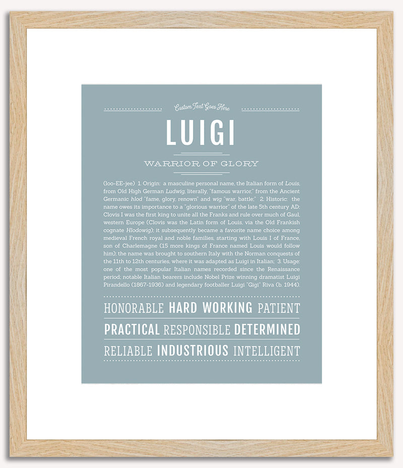 Luigi | Name Art Print