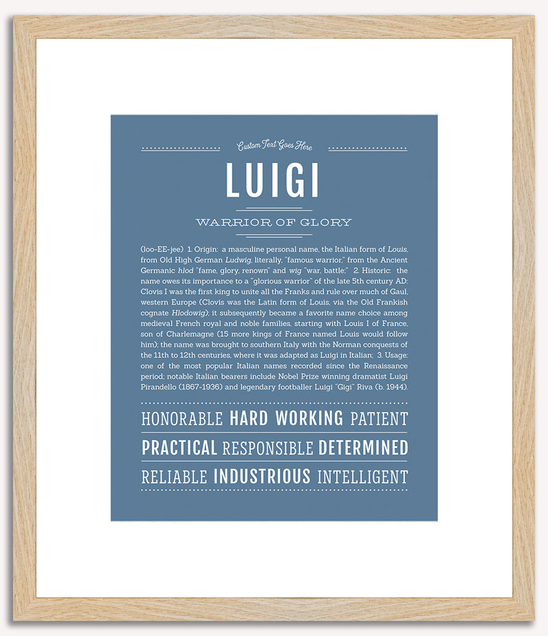 Luigi | Name Art Print