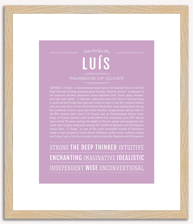 Luis | Name Art Print