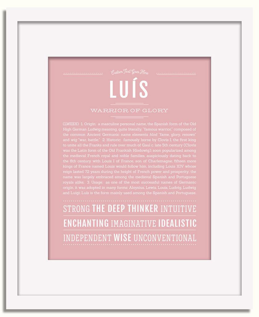 Frame Options | Dusty Rose | White Frame, Matted