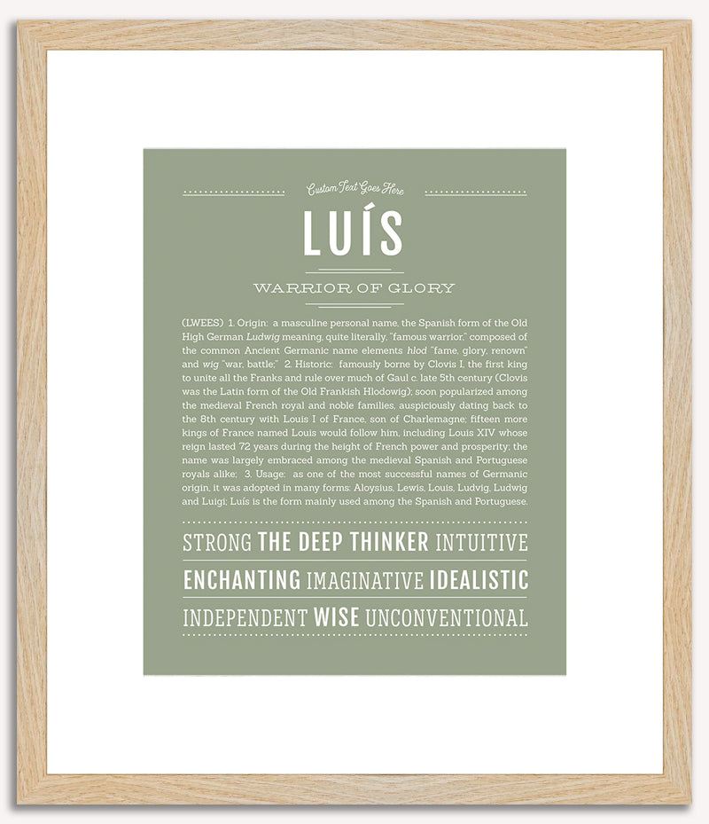 Luis | Name Art Print