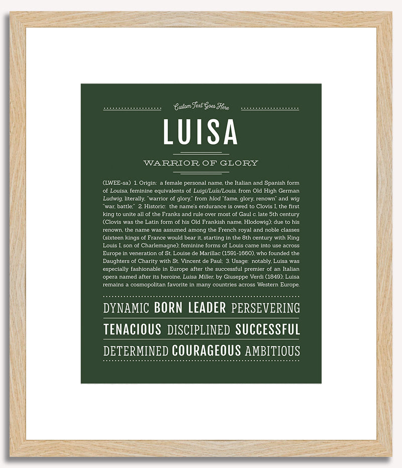 Luisa | Name Art Print