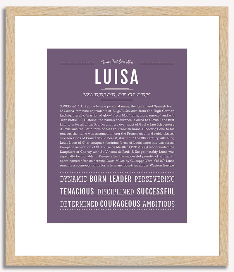 Luisa | Name Art Print