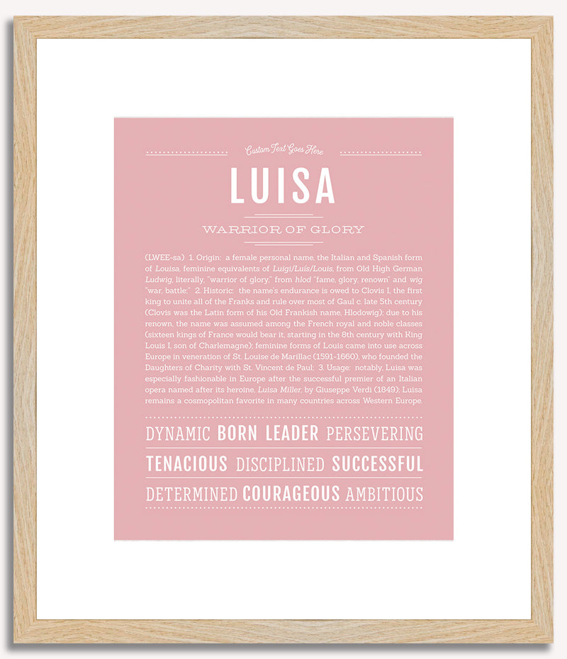 Luisa | Name Art Print