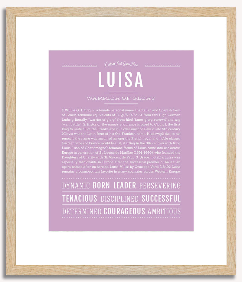 Luisa | Name Art Print