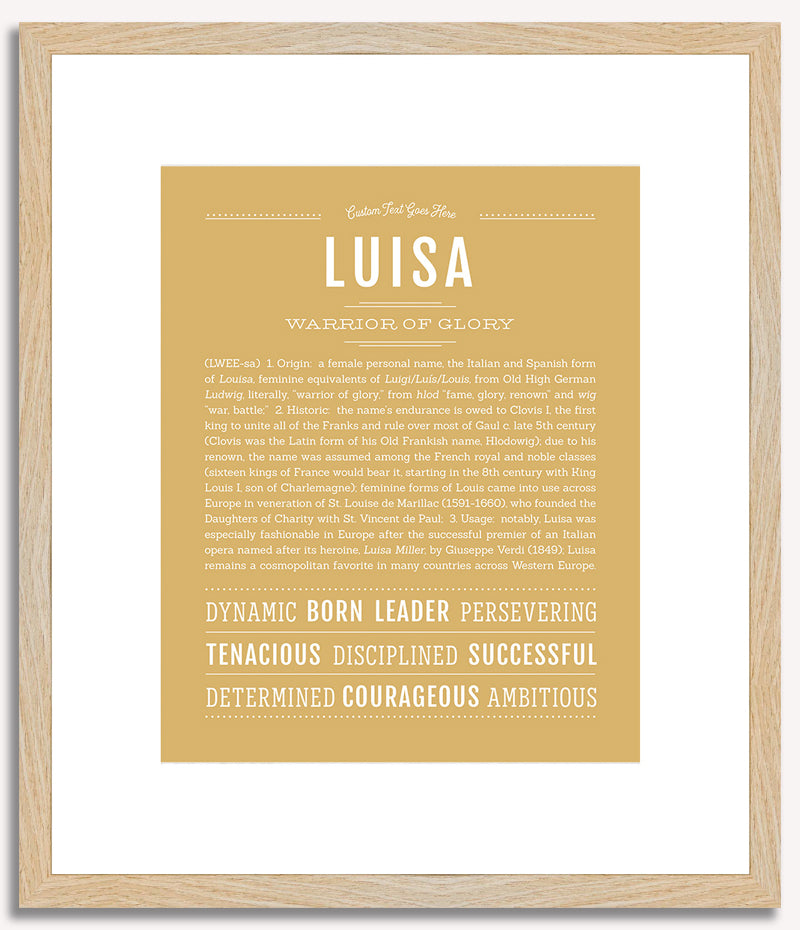 Luisa | Name Art Print