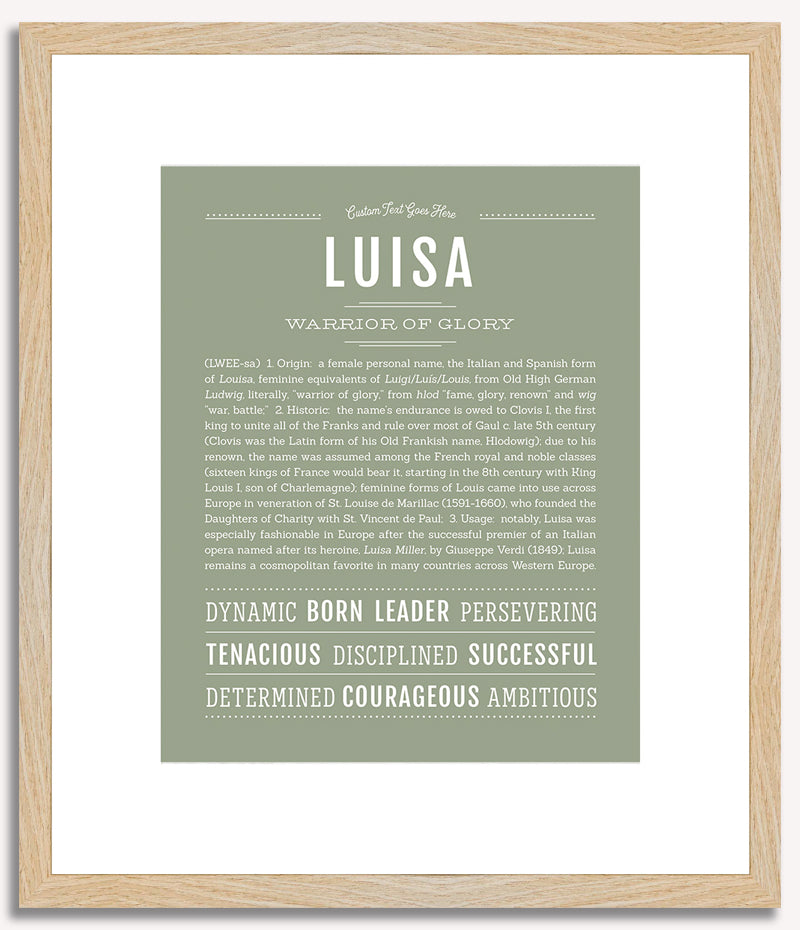 Luisa | Name Art Print