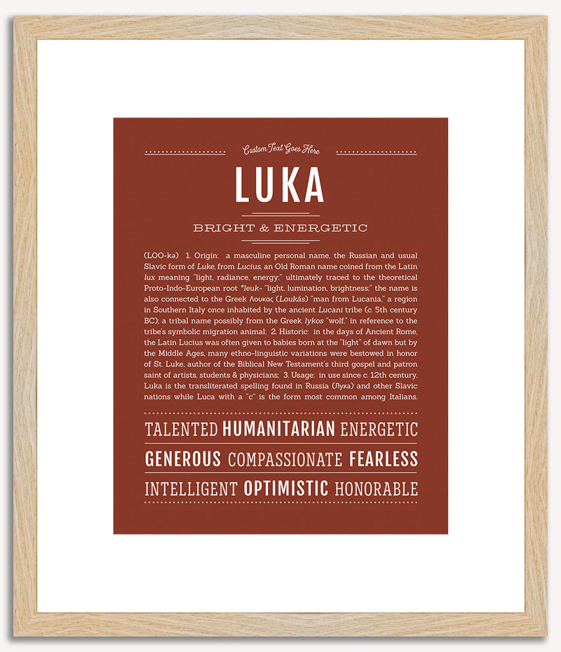 Luka | Name Art Print