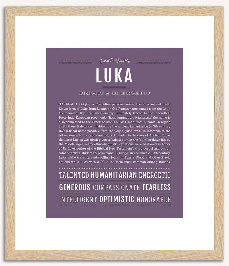 Luka | Name Art Print