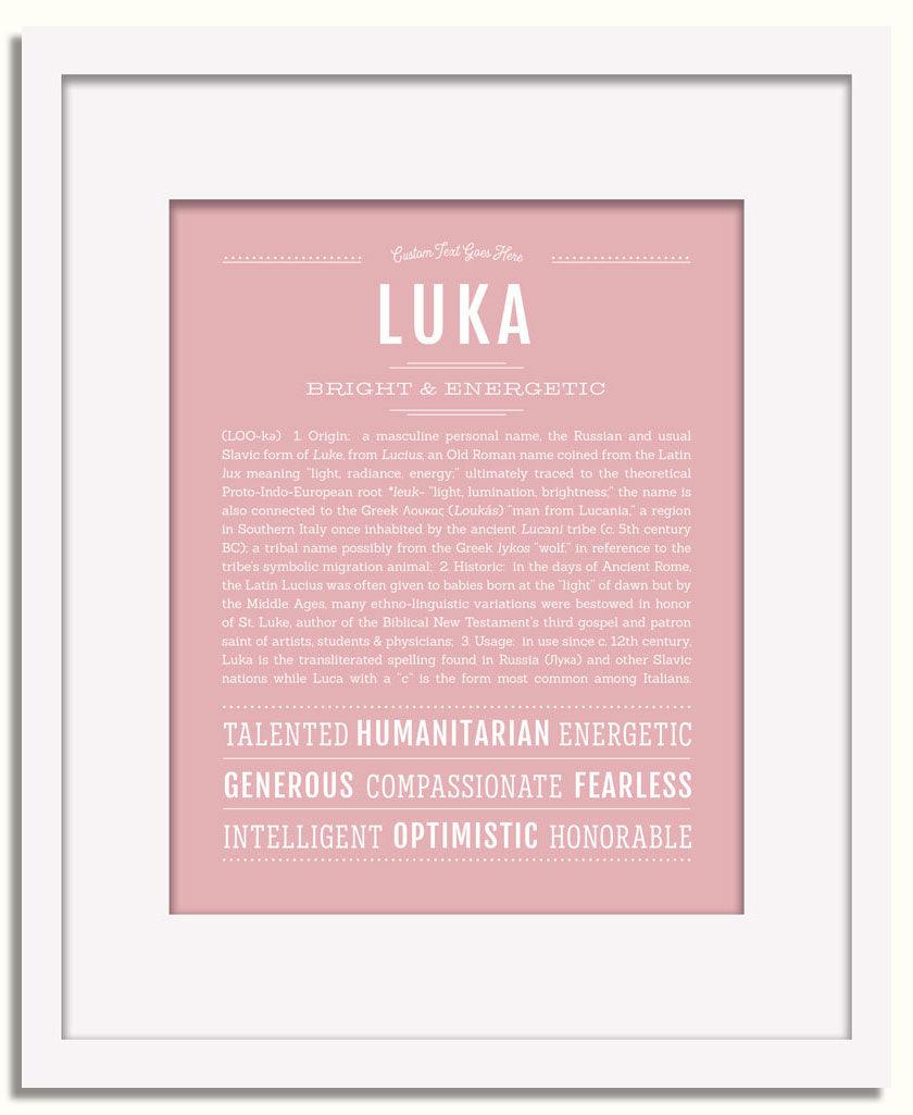 Frame Options | Dusty Rose | White Frame, Matted