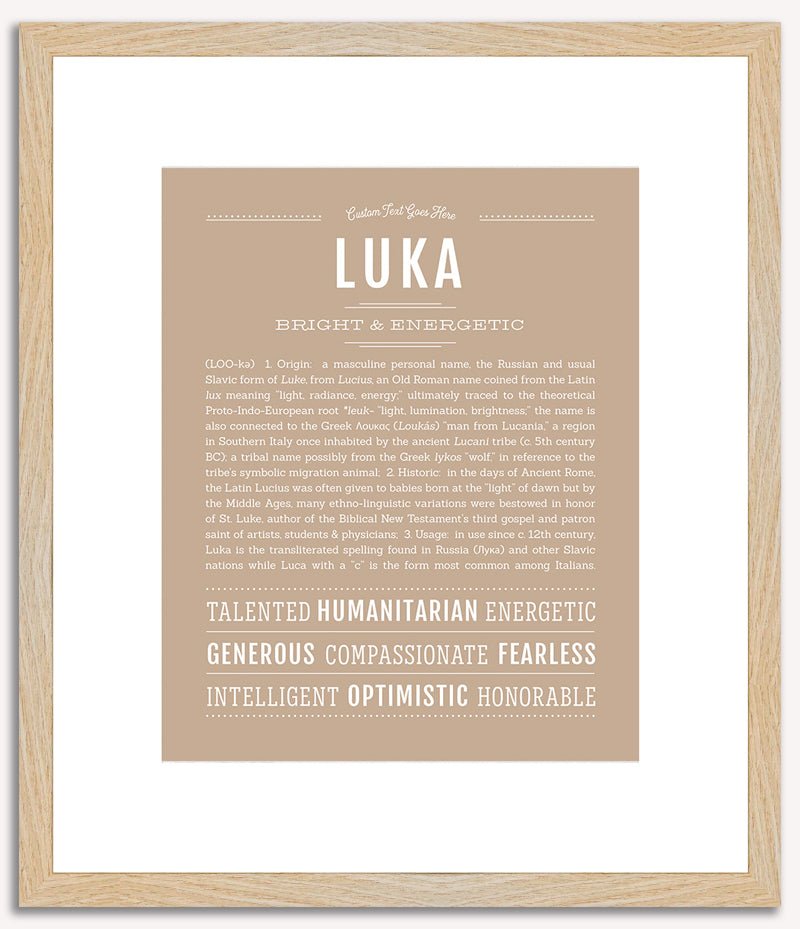 Luka | Name Art Print